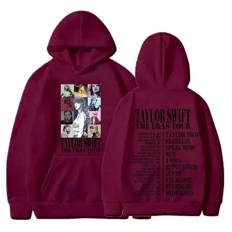 Other Taylor Swift The Eras Tour Hoodie Red Red - 1