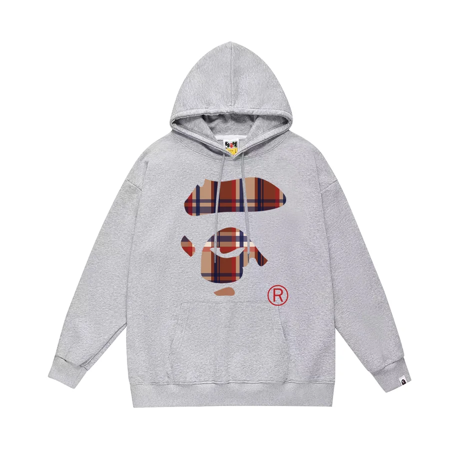 A Bathing Ape BAPE ABC Camo bap-63 Heather Grey Hoodie Grey - 1