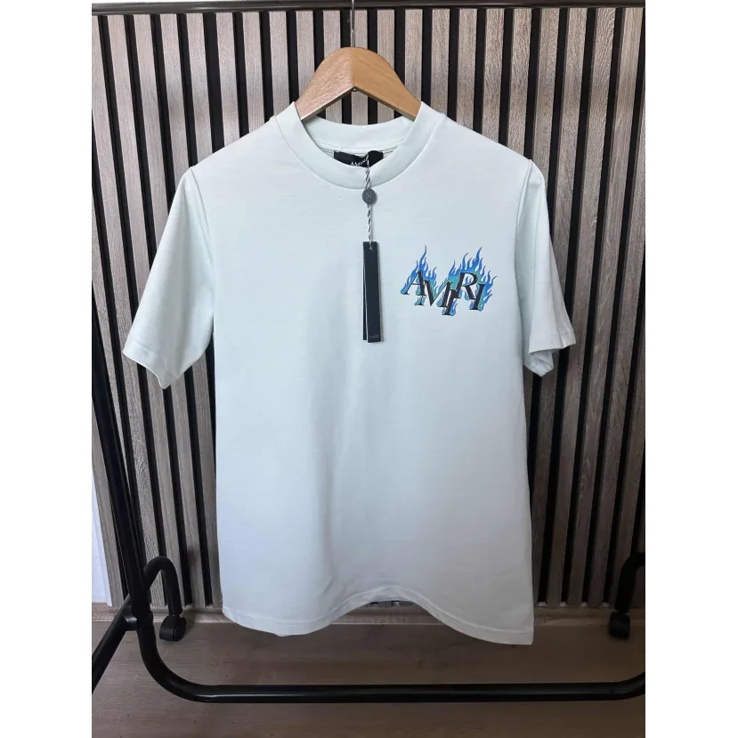 Amiri Amiri AMRI Flame T-Shirt White T-Shirts White - 1