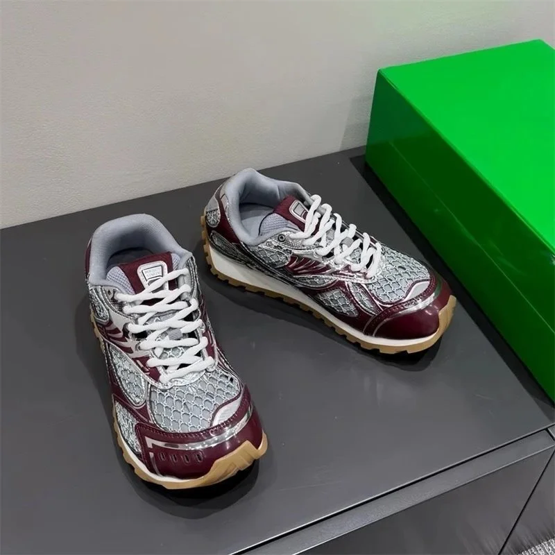 Other Unisex Snake Skin Pattern Sneakers A7 Colorway Brown - 1