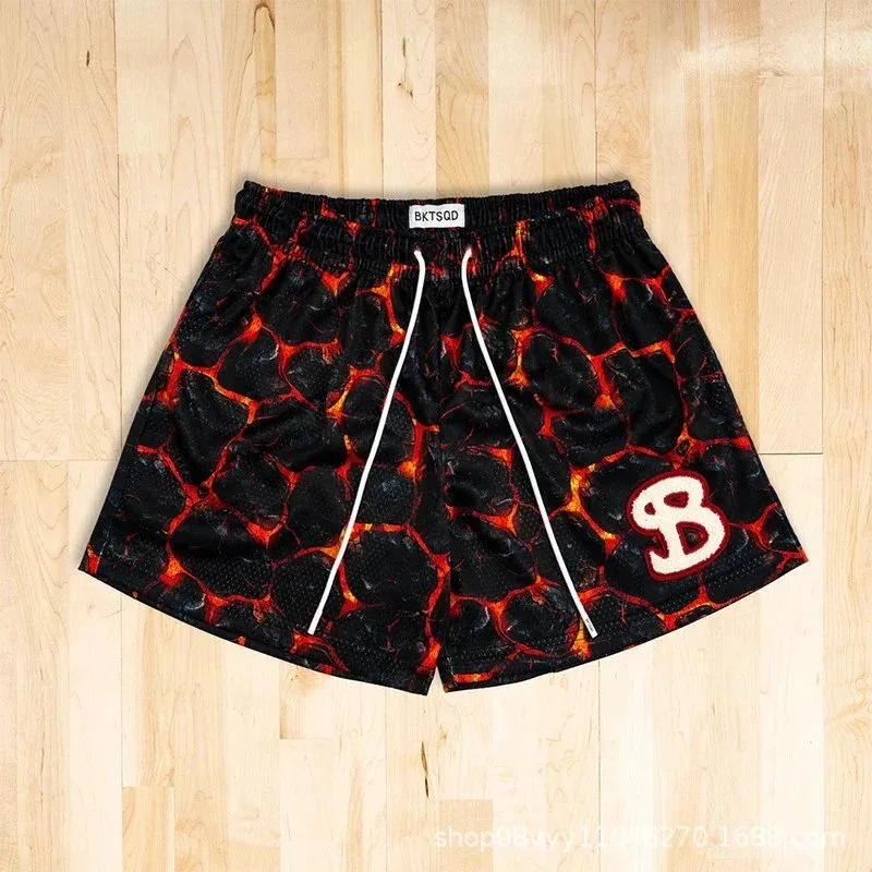Other ODK-BKTSQD45 Lava Print Shorts Black - 1