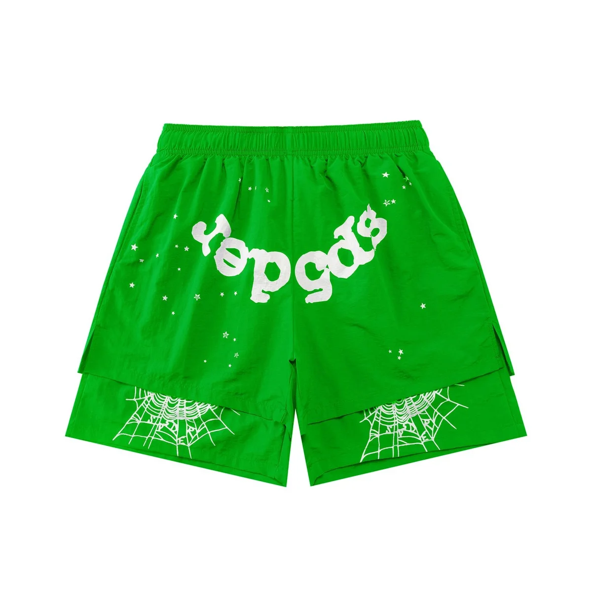 Other Green 'Yep Gods' Printed Shorts Green - 1