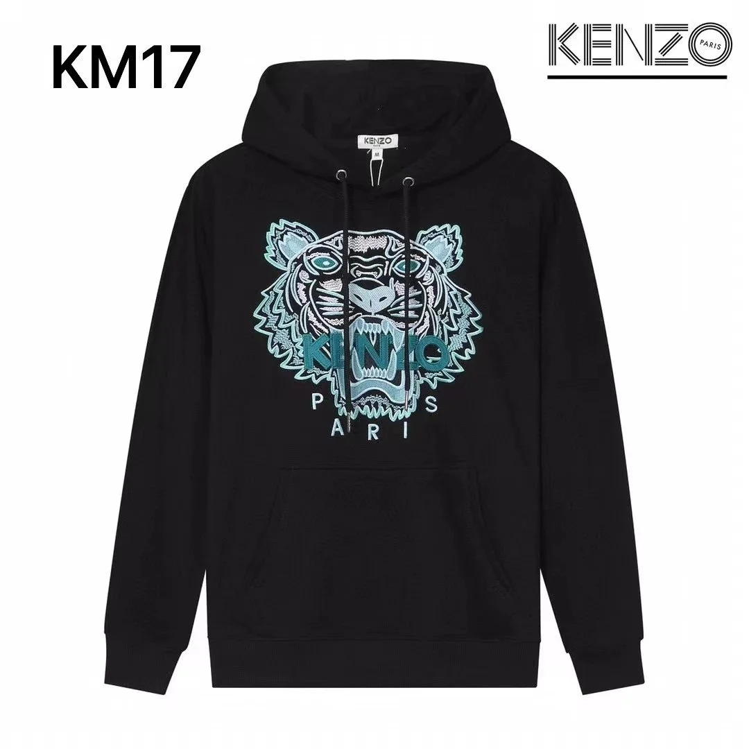 Kenzo Kenzo KM17 Black Tiger Hoodie Black - 1