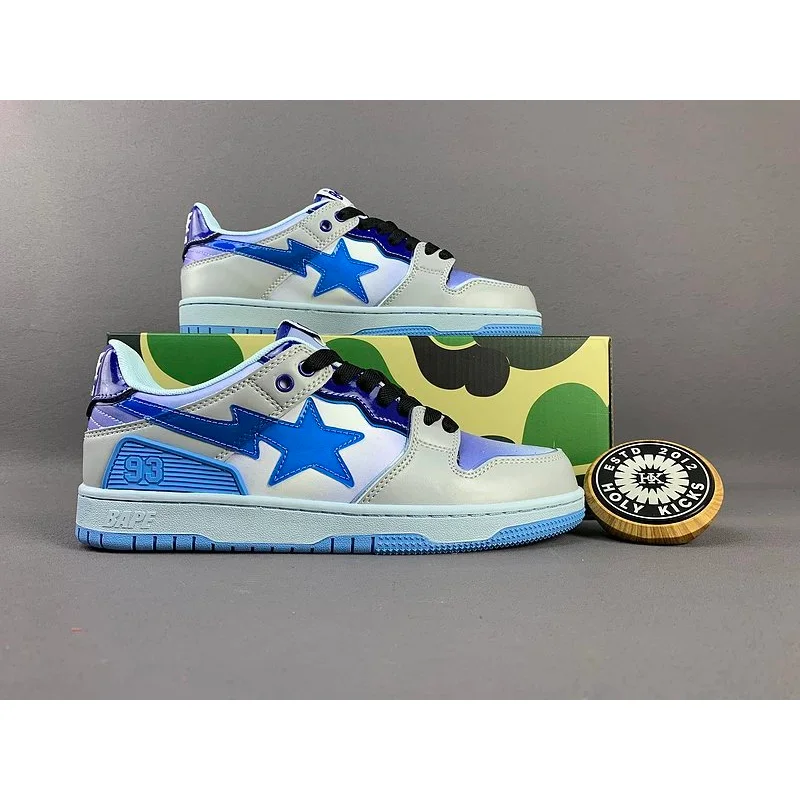 A Bathing Ape BAPE BAPE STA Cream/Blue Star Sneakers Beige - 1