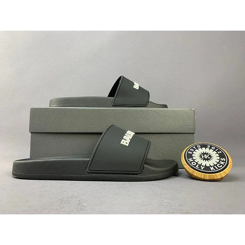 A Bathing Ape BAPE Black/White Slide Sandals Black - 1