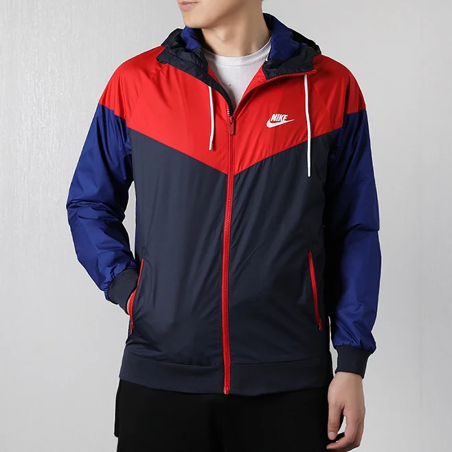 Nike Nike Air Force 1 Red/Blue/Navy Windbreaker Jacket Red - 1