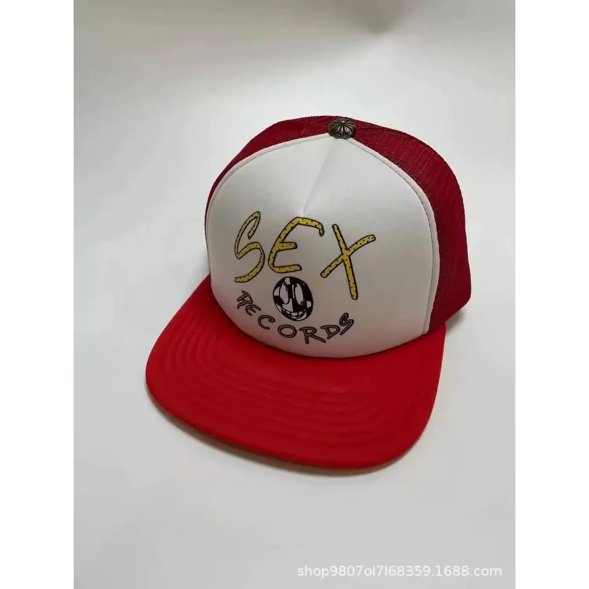 Other Unisex Sex Records Red & White Trucker Cap Red - 1