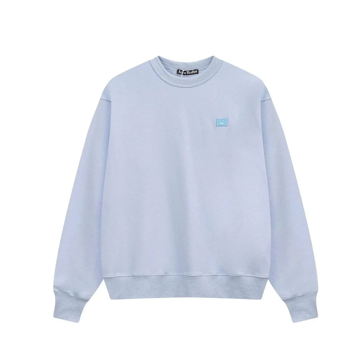 Acne Studios Acne Studios Face Sky Blue Crewneck Sweatshirt Blue