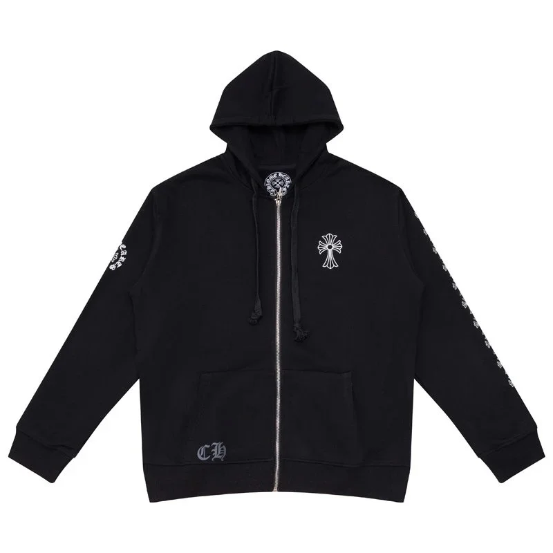Chrome Hearts Chrome Hearts Cross Black Zip-Up Hoodie Black