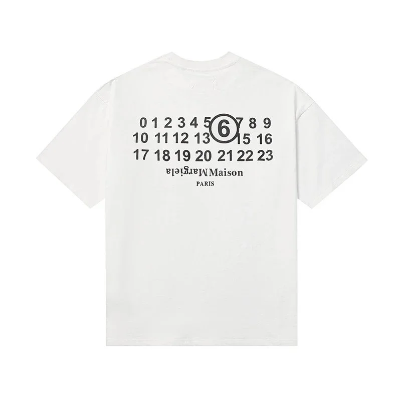 Maison Margiela Maison Margiela Tabi White Graphic Tee White - 1