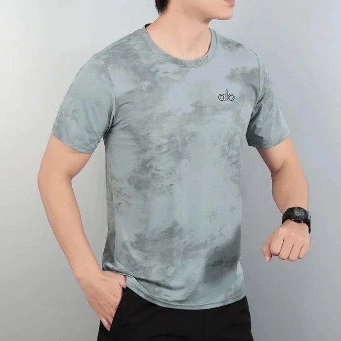 Other Green Marble Print T-Shirt Green - 1