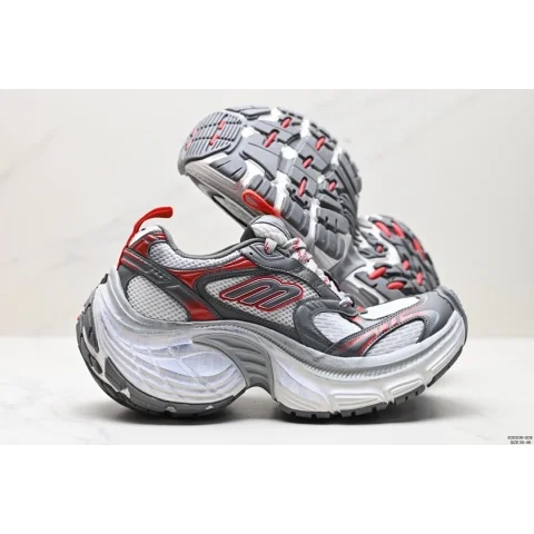 Balenciaga Balenciaga Triple S Grey/Red Sneakers Grey - 1