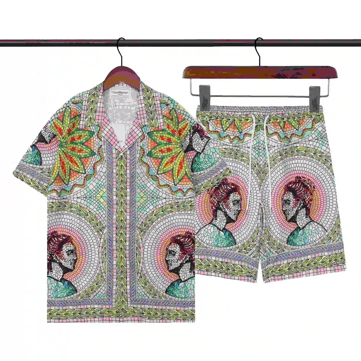 CavalliBlanc CavalliBlanc Mosaic Print Shorts Set Multicolor - 1