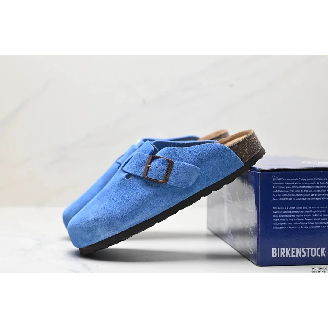 Birkenstock Birkenstock Arizona Blue Suede Sandals Blue - 1