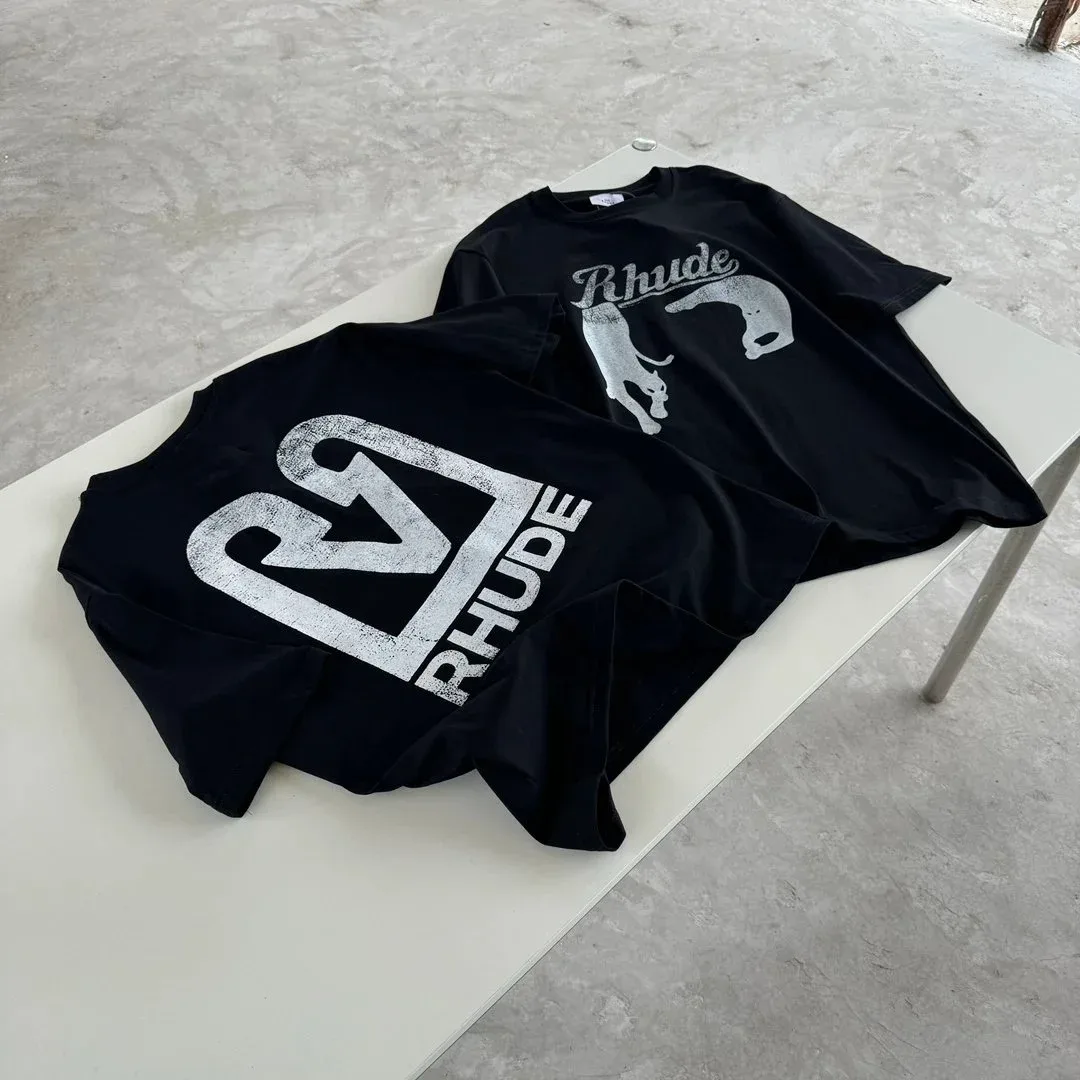 Rhude Rhude Black Logo T-Shirt Black - 1