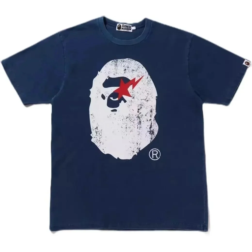 A Bathing Ape A Bathing Ape BAPE STA Navy Blue T-Shirt Navy - 1