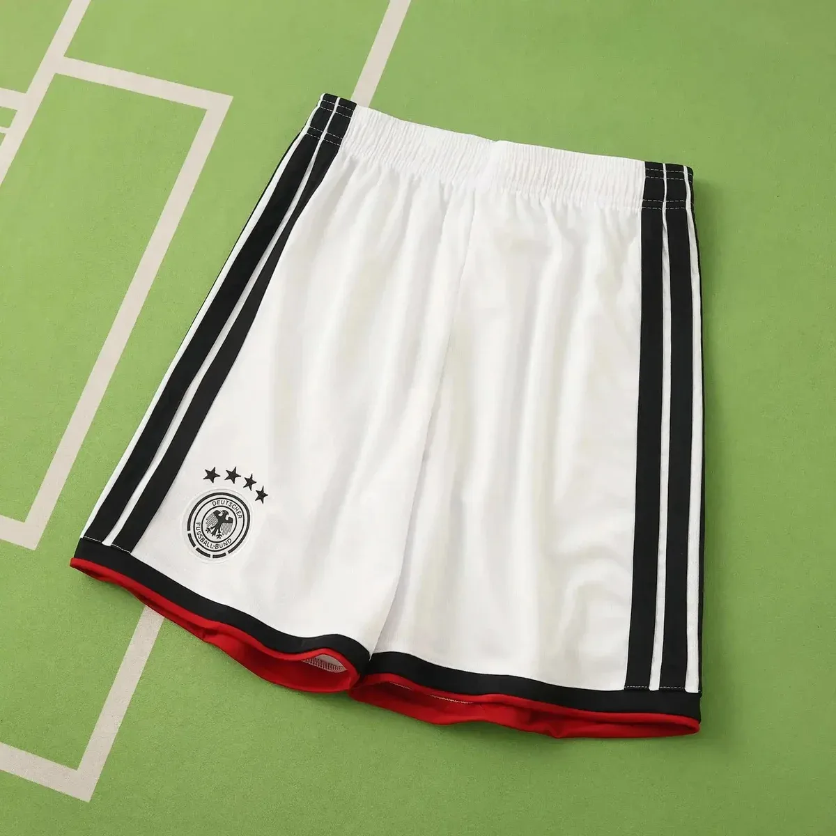 Adidas Adidas Classic Football White Black Red Shorts White - 1