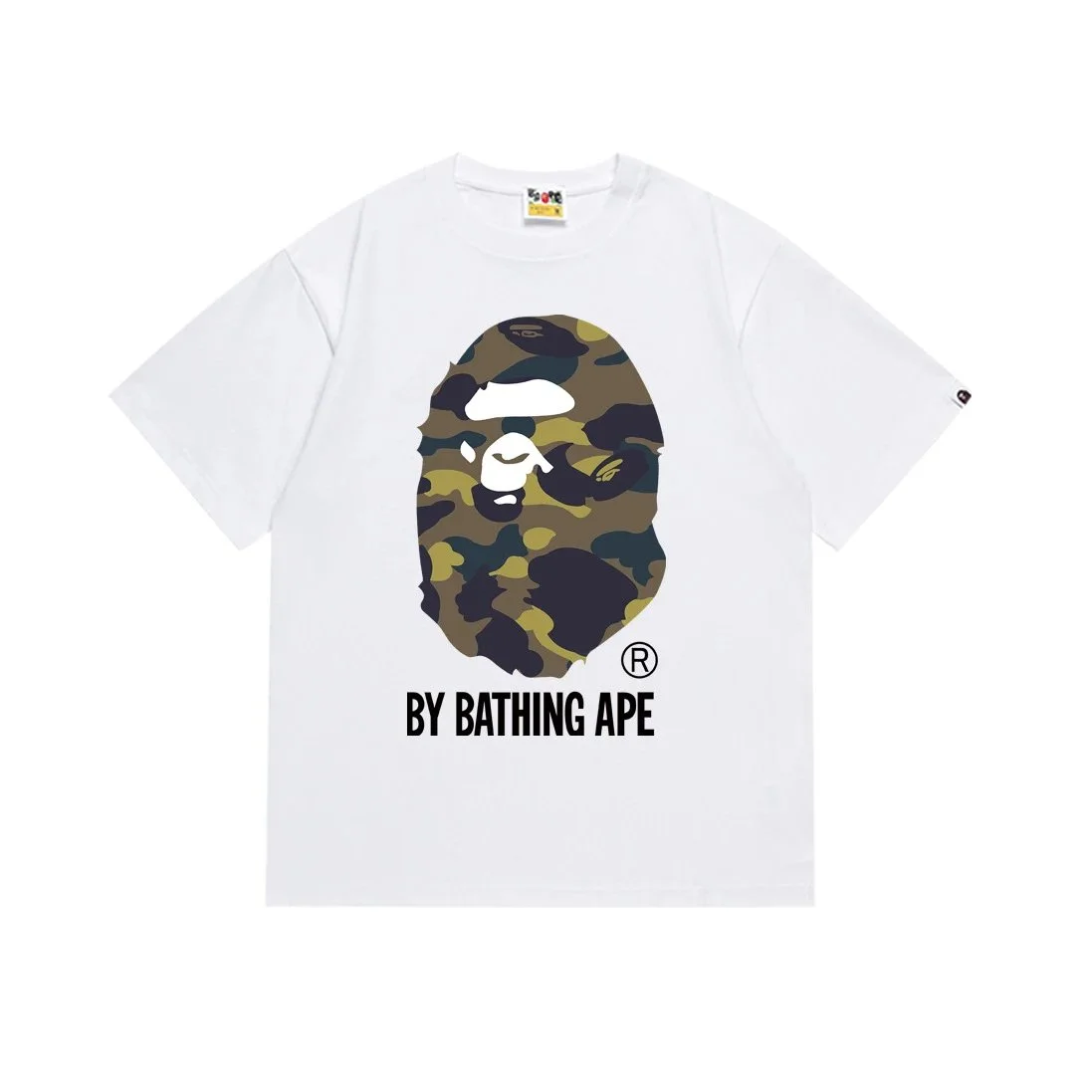 A Bathing Ape A Bathing Ape ABC Camo Brown/White T-Shirt White - 1