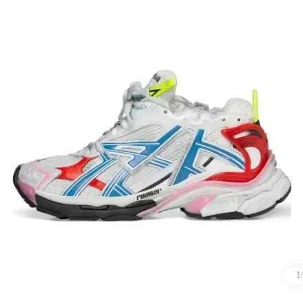 Balenciaga Balenciaga Runner Speed Trainer White Blue 9645 Sneakers White - 1