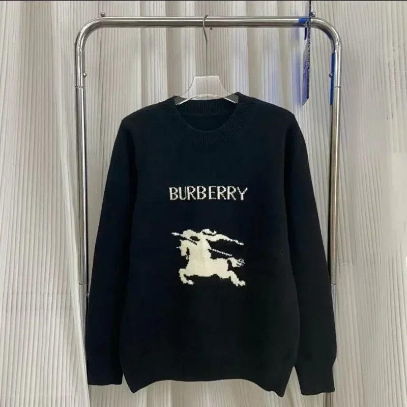 Burberry Burberry Black Knight Crewneck Sweater Black - 1
