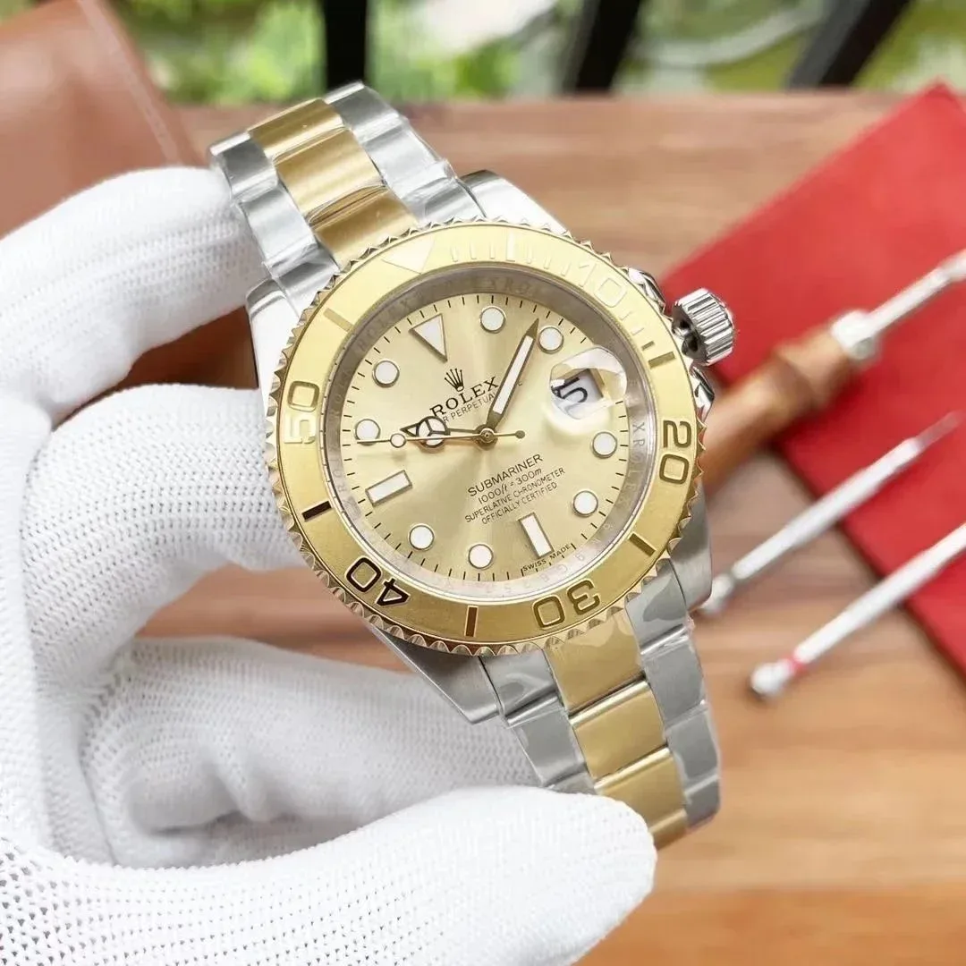 Rolex Submariner Gold Dial Watch