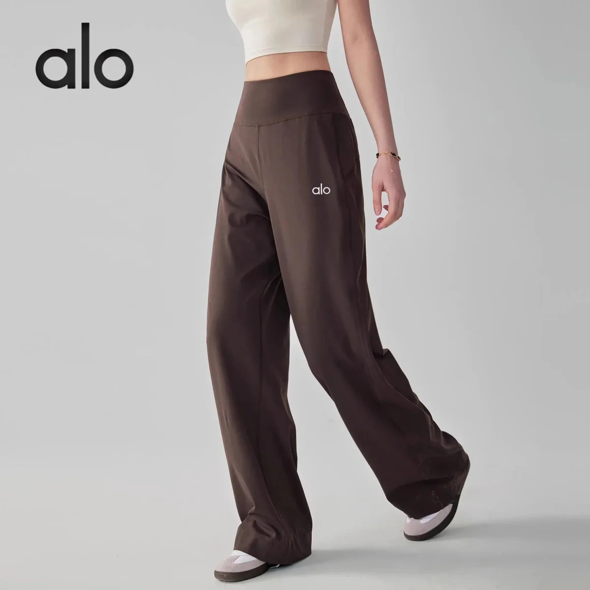 Alo Yoga Alo Uomo Pants Ombre Brown Casual Trousers Brown - 1