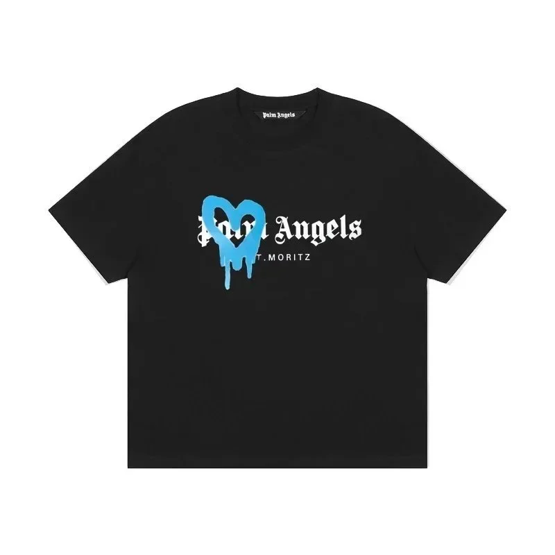 Palm Angels Palm Angels 'St. Moritz' Heart T-Shirt Black Black - 1