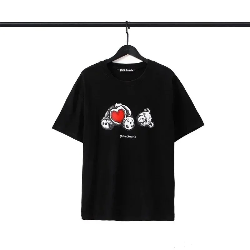 Palm Angels Palm Angels Bear Print Black T-Shirt Black - 1