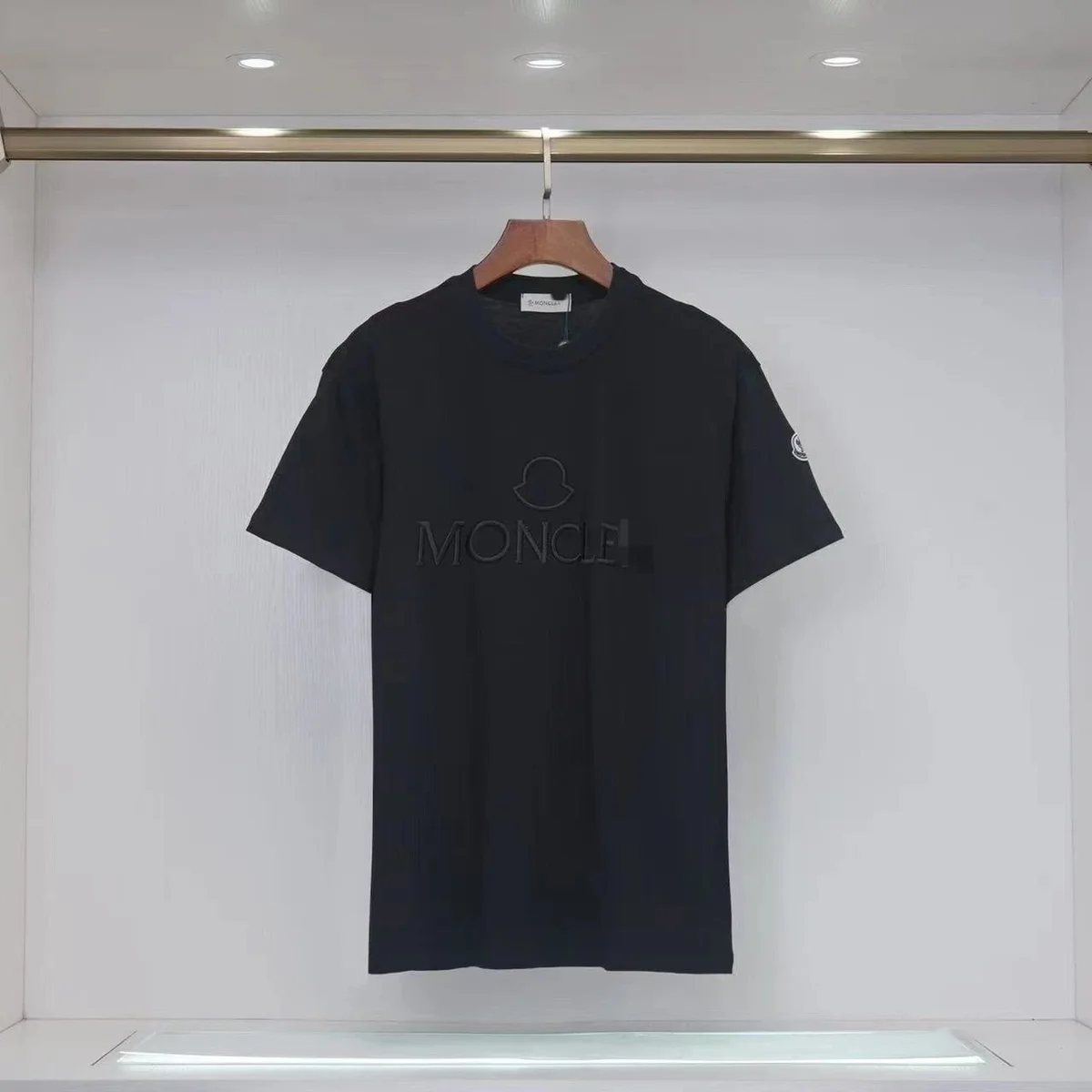 Moncler Moncler Black Printed Logo T-Shirt Black