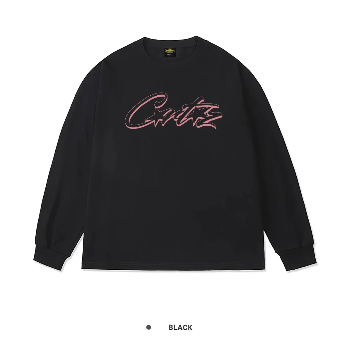 Other Black Pink Script Long Sleeve Tee Black - 1