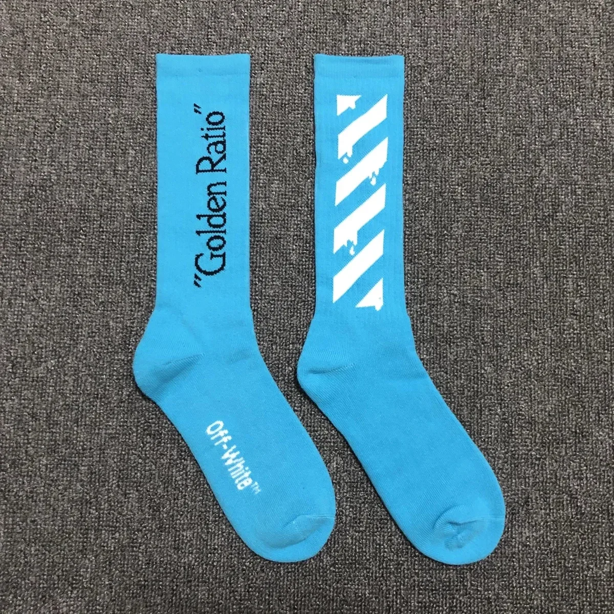 Off-White Off-White 'Golden Ratio' Blue Socks Blue - 1