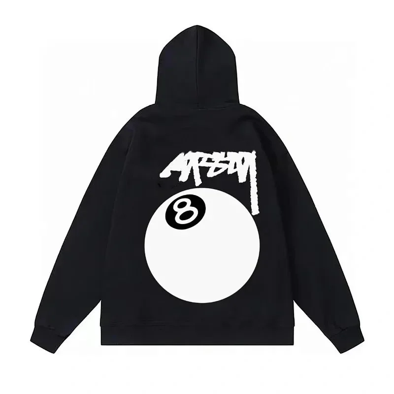 Stussy Stussy 8 Ball Black/White Hoodie Black