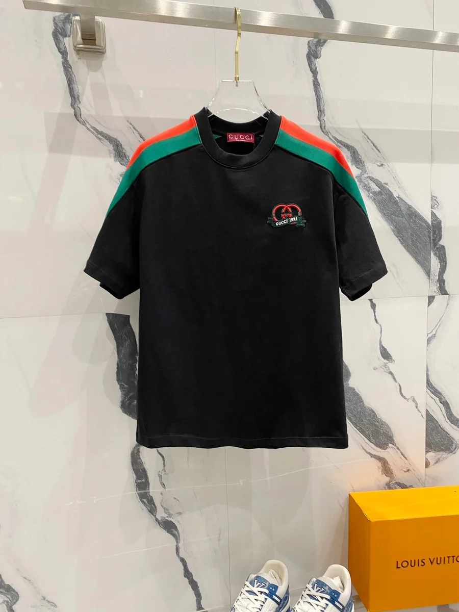 Gucci Gucci Interlocking G Black/Green/Orange T-Shirt Black
