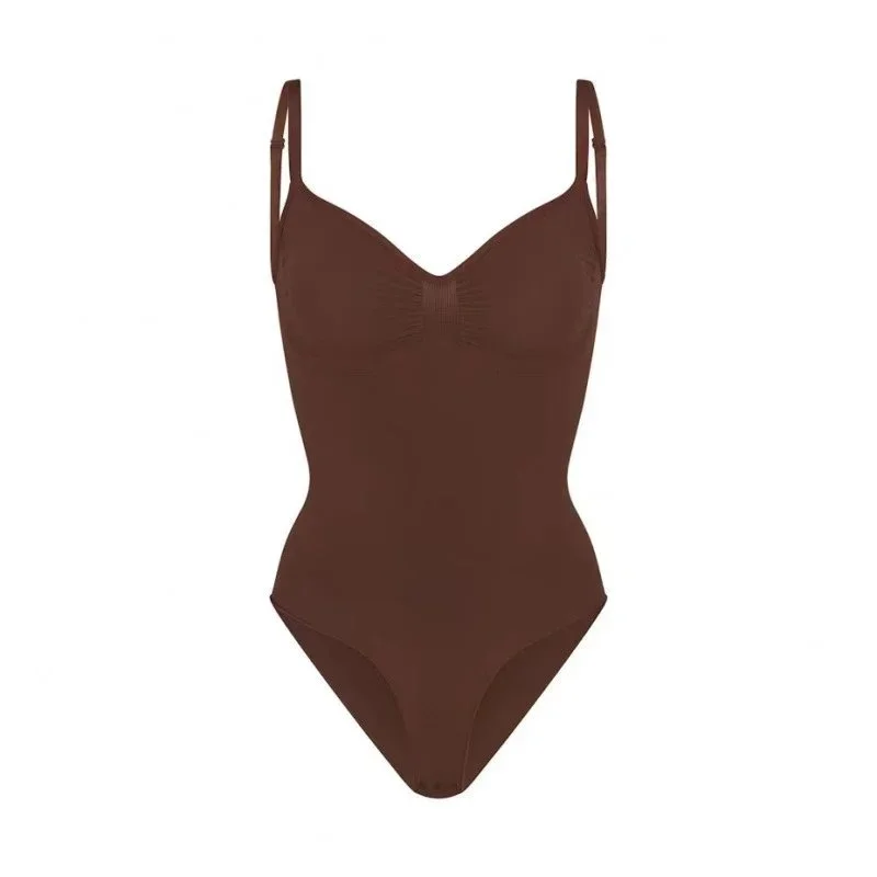 Other One-Piece Swimsuit Chocolate Solid Underwear Brown - 1