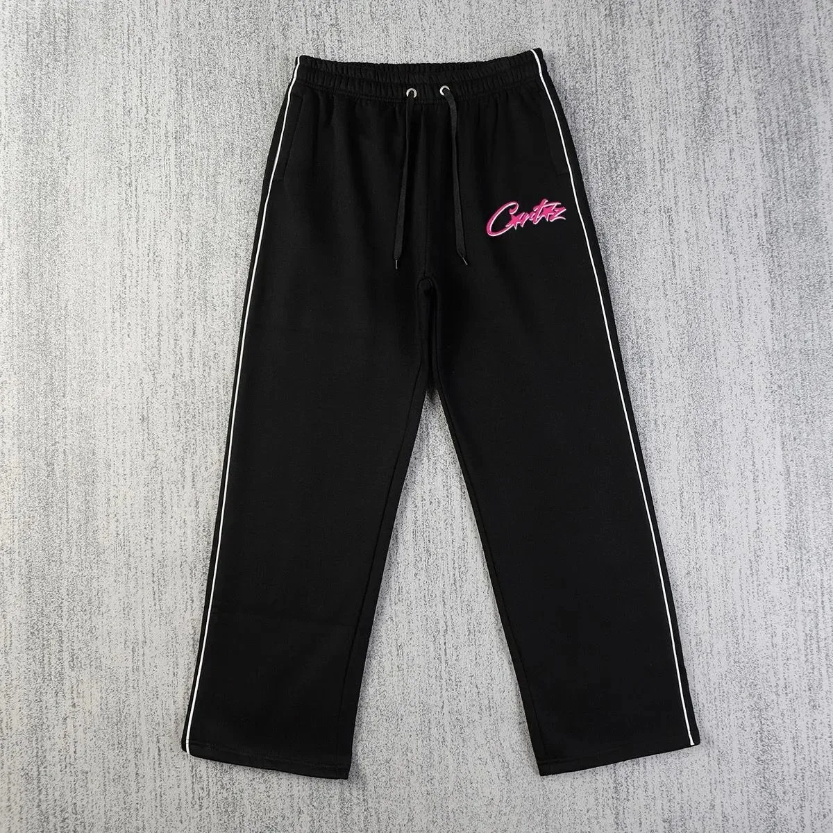 Other Black Trousers with Pink Logo Print Black - 1