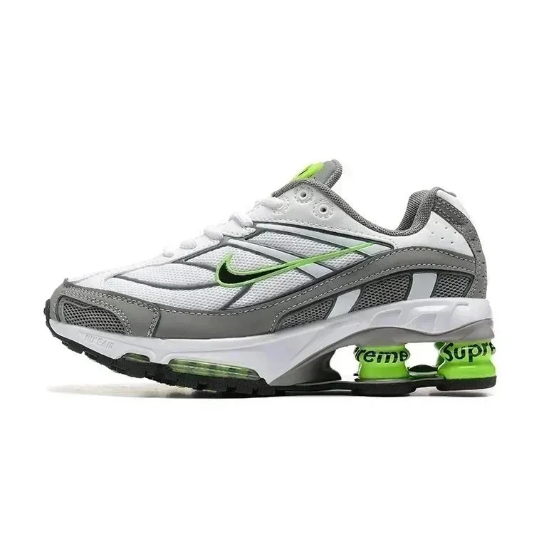 Nike Nike Shox Supreme White/Grey/Neon Green Sneakers White