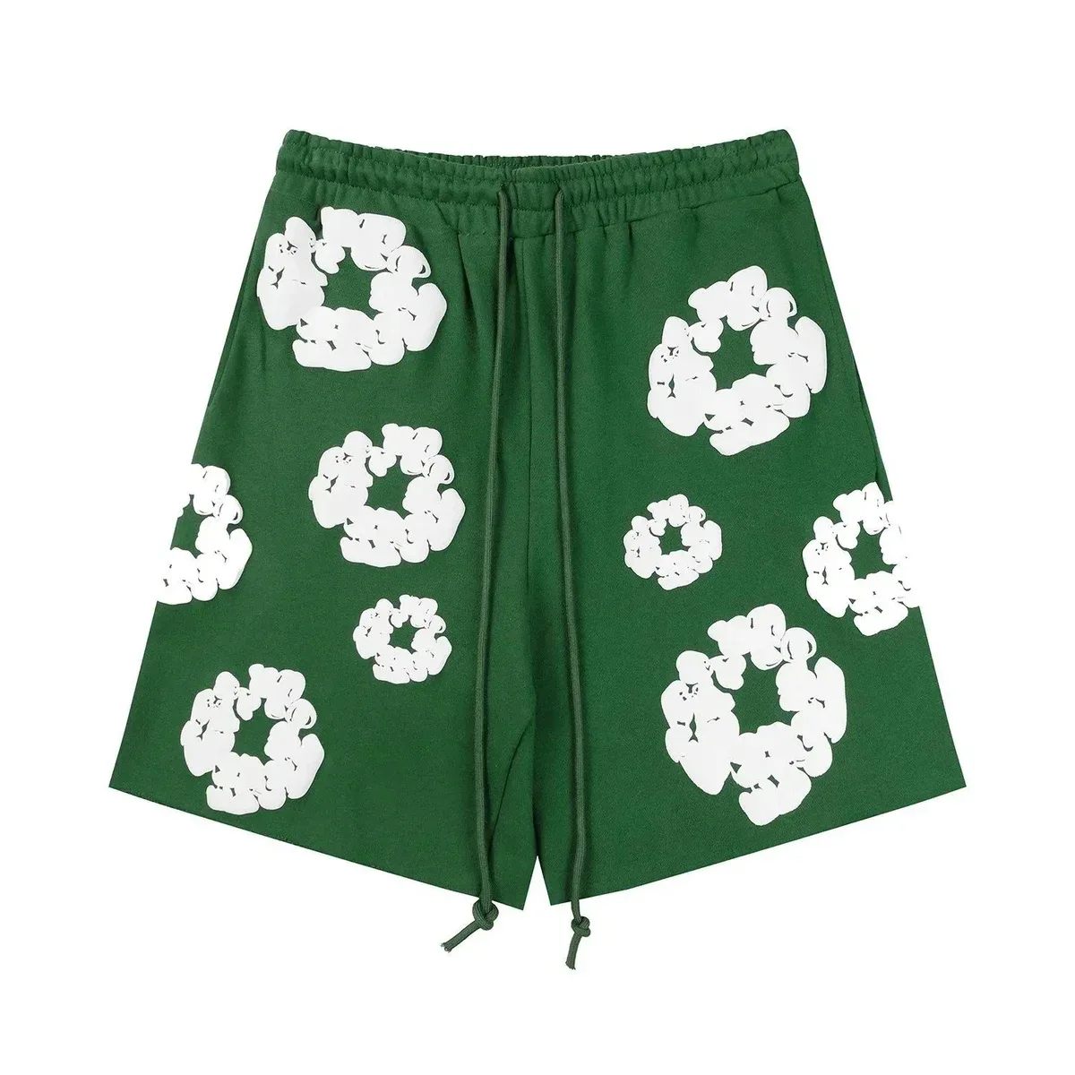 Other Green Cloud Print Shorts Green - 1
