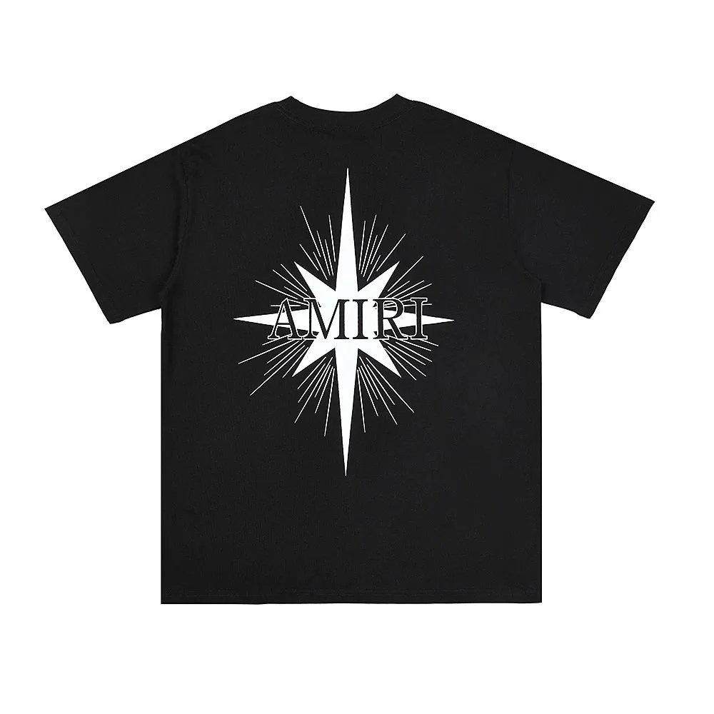 Amiri Amiri Black Star Print T-Shirt Black - 1