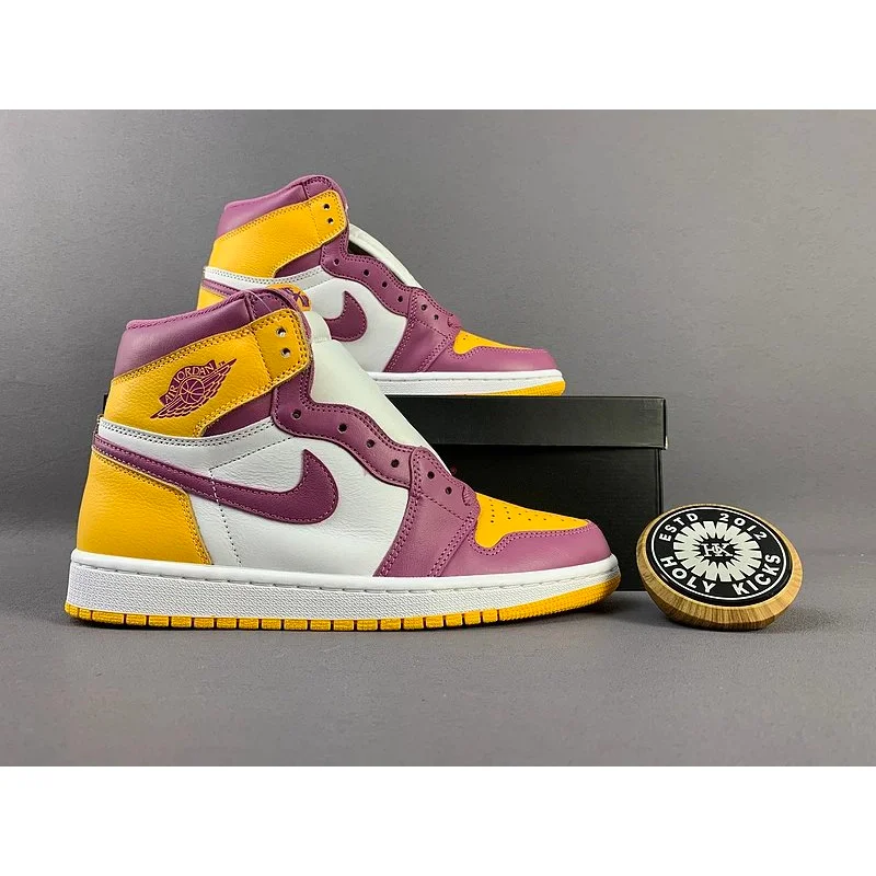 Nike Nike Air Jordan 1 Lakers Purple Yellow Sneakers Purple - 1