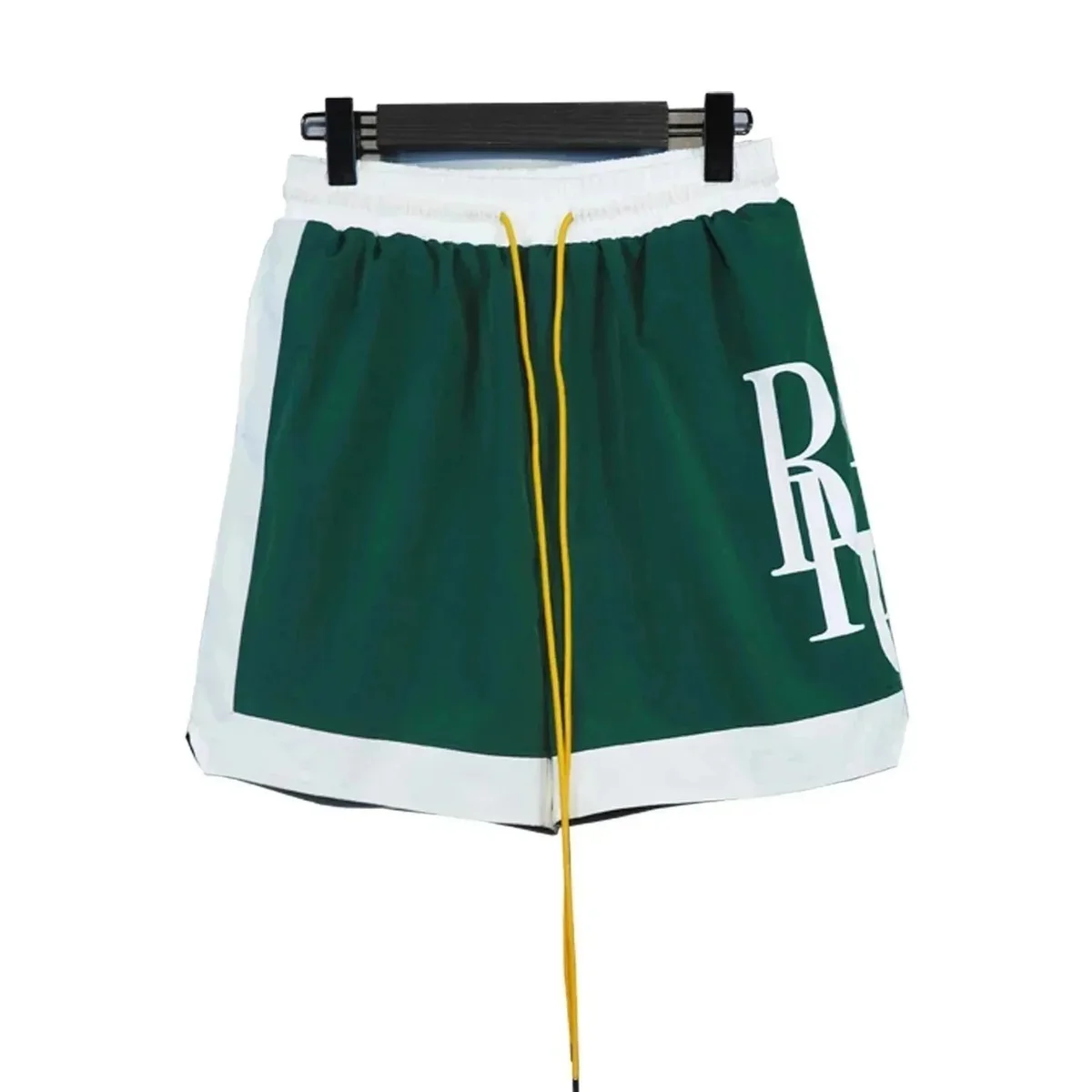 Other Green & White 'PR' Print Shorts Green - 1