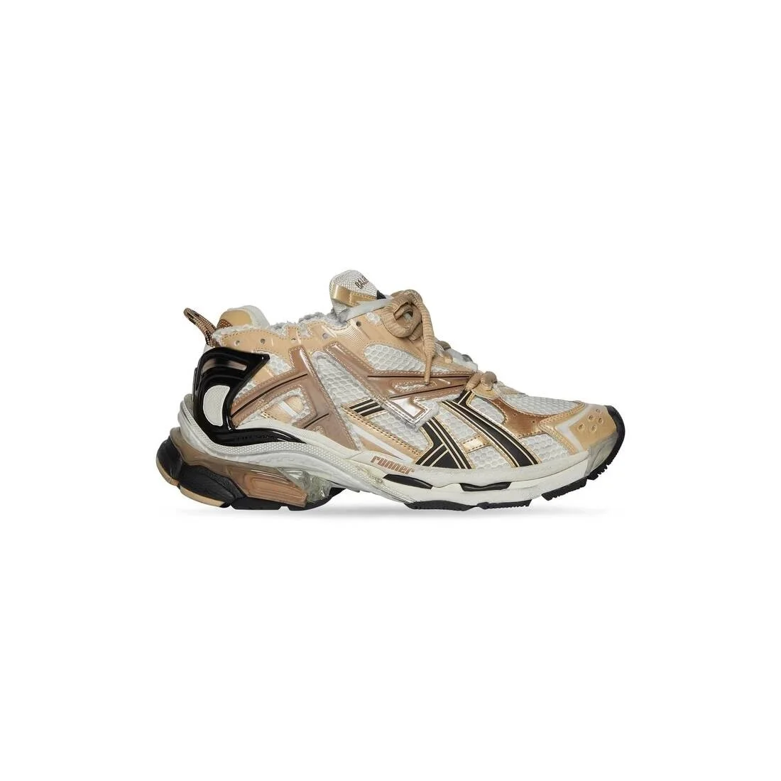 Balenciaga Balenciaga Runner Triple White/Gold Sneakers Gold - 1