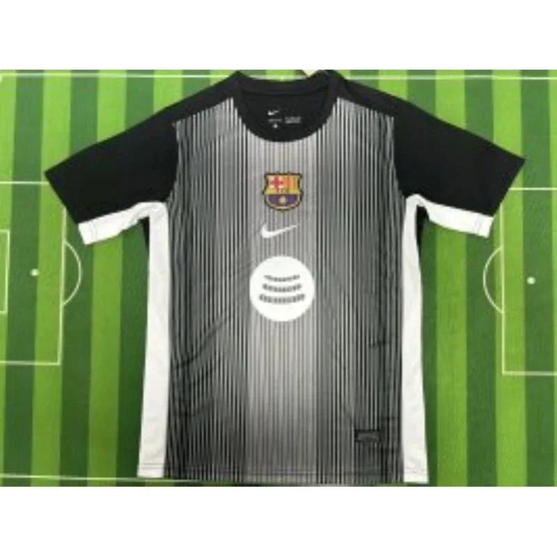 Nike Nike Black/White Striped Soccer Jersey Multicolor