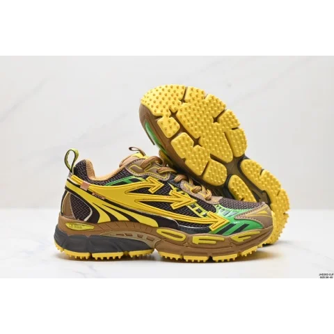 Other Unisex Hoka Clifton Yellow & Green Trail Sneakers Yellow - 1