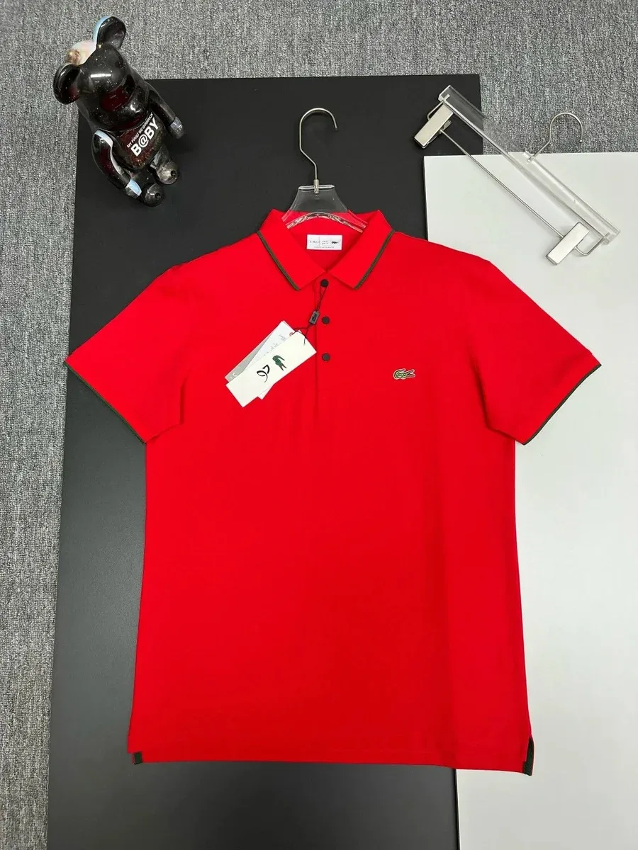 Lacoste Lacoste Red Crocodile Polo Shirt Red - 1