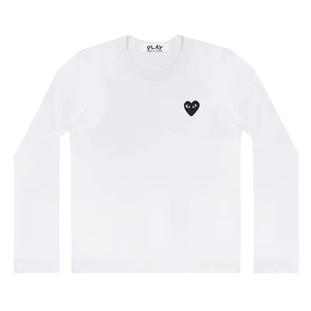 Comme des Garçons Comme des Garçons Play Heart White Black T-Shirt White - 1