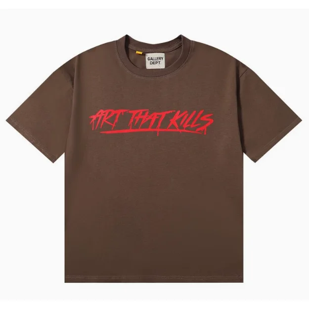 Gallery Dept. Gallery Dept. Art That Kills Brown/Red T-Shirt Brown - 1