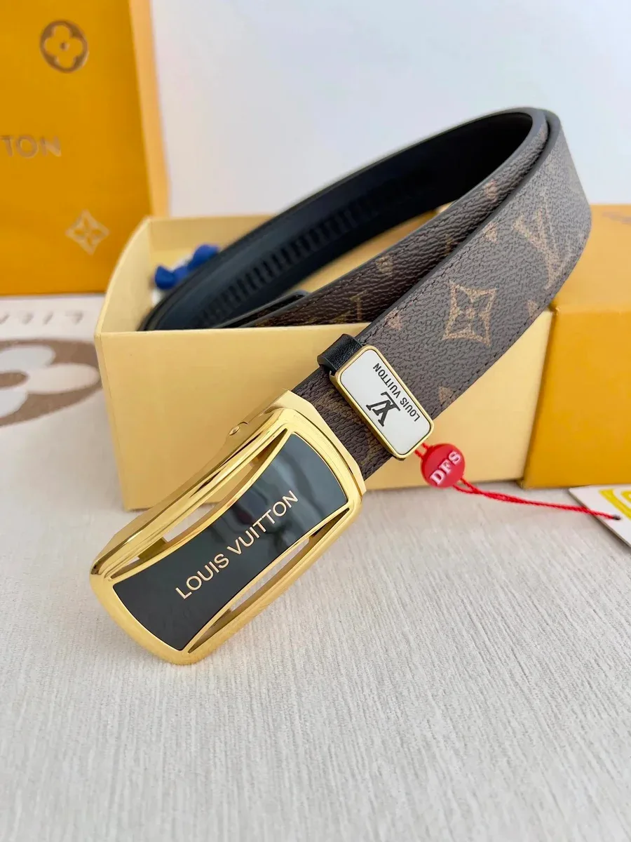 Louis Vuitton Louis Vuitton Monogram Belt Brown Brown