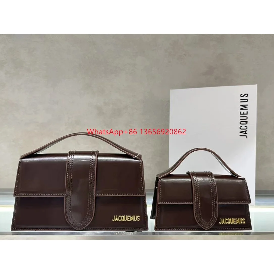 Jacquemus Jacquemus Le Chiquito Coffee Pearl Leather Handbag Brown - 1