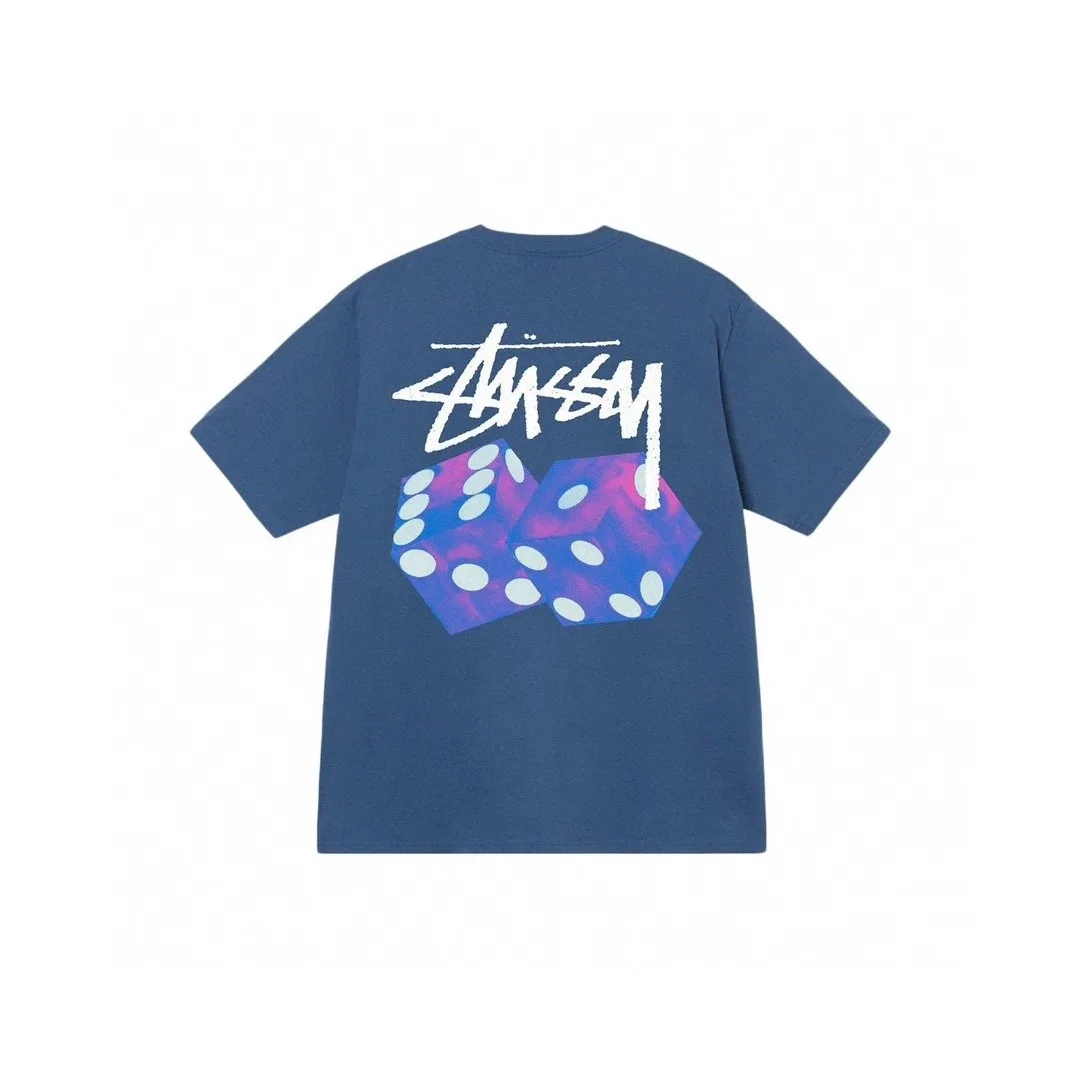 Stussy Stussy Stüssy Dice T-Shirt NO.3 T-Shirts Navy - 1
