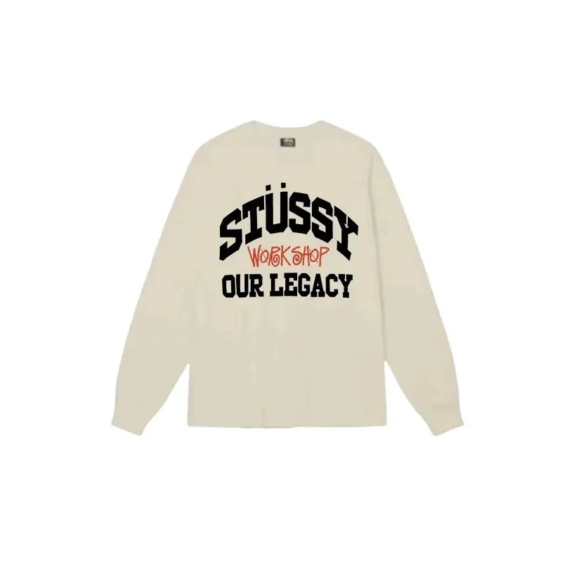Stussy Stüssy Workshop Our Legacy Long Sleeve T-Shirt Cream Cream - 1